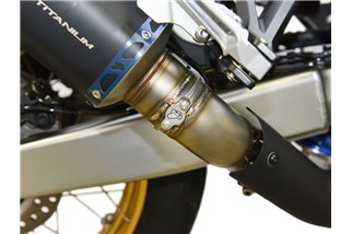 SCARICO TERMINALE TERMIGNONI H16608040INI HONDA CRF 1100L AFRICA TWIN 2020-2022 EURO 5 TITANIO NERO INOX