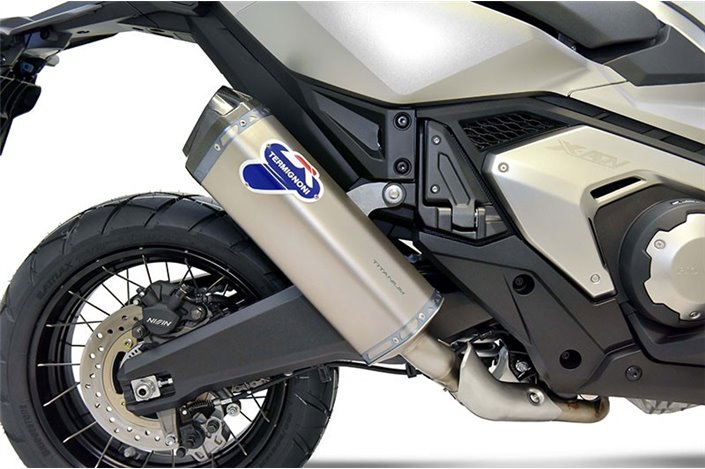 SCARICO TERMINALE SLIP ON SCREAM TERMIGNONI H17608040ITC HONDA X-ADV 2021-2022 OMOLOGATO EURO 5 TITANIO INOX