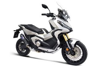 SCARICO TERMINALE SLIP ON SCREAM BLACK TERMIGNONI H17608040INC HONDA X-ADV 2021-2022 OMOLOGATO EURO 5 TITANIO INOX
