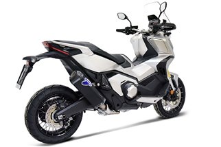SCARICO TERMINALE SLIP ON SCREAM BLACK TERMIGNONI H17608040INC HONDA X-ADV 2021-2022 OMOLOGATO EURO 5 TITANIO INOX