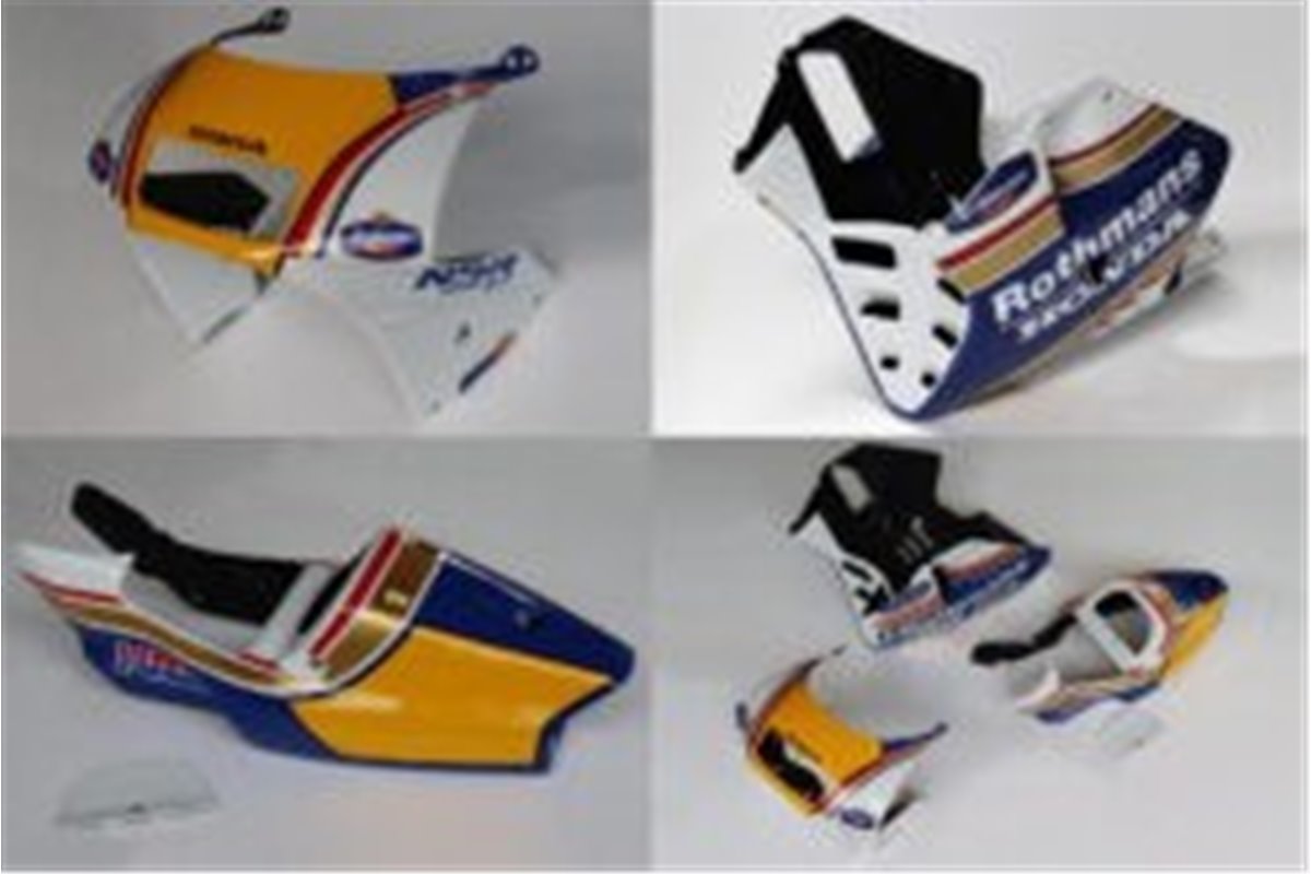Kit, bodywork, grp, stock shape, painted rothmans Tyga Honda