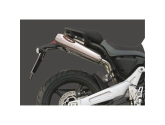 Coppia Terminali di scarico exhaust racing steel style Yamaha MT 03 2006 marving