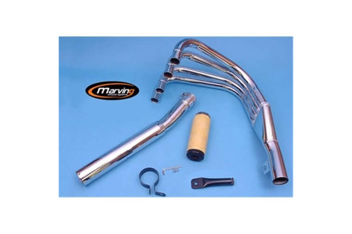 FULL 4 IN 1 MARVING EXHAUST SYSTEM KAWASAKI Z 1000 J 1981