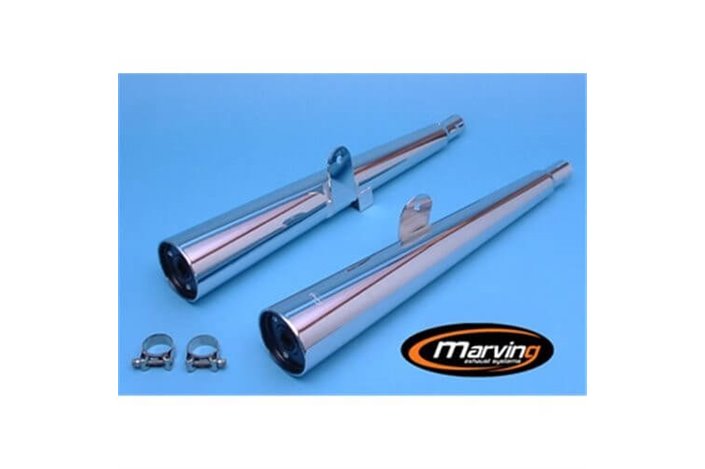 EXHAUST SILENCERS MARVING INOX KAWASAKI Z 250 (KZ250A) 1979 1982