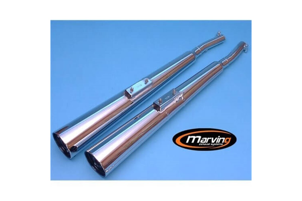 TERMINALI SCARICHI SILENZIATORI OMOLOGATI MARVING KAWASAKI Z 650 F 1980 1981