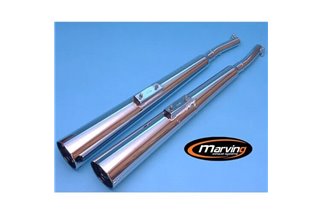 TERMINALI SCARICHI SILENZIATORI OMOLOGATI MARVING KAWASAKI Z 650 F 1980 1981