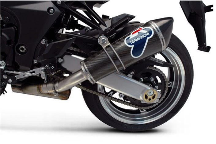 Kohlenstoffentladungsklemmen Kawasaki Z 1000 2010 2014 K066080CC Thermignoni