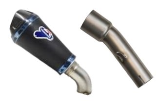 SCARICO TERMINALE CONICAL HEB BLACK TERMIGNONI K083094SO06 KAWASAKI NINJA 400 / Z 400 2018-2020 NON OMOLOGATO CARBONIO INOX