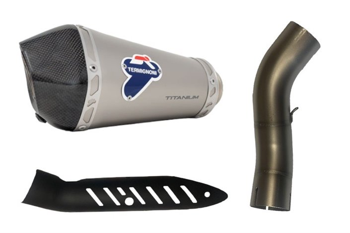 SCARICO TERMINALE SLIP ON CONICAL TERMIGNONI K083094SO01 KAWASAKI NINJA 400 / Z 400 2017-2020 NON OMOLOGATO TITANIO