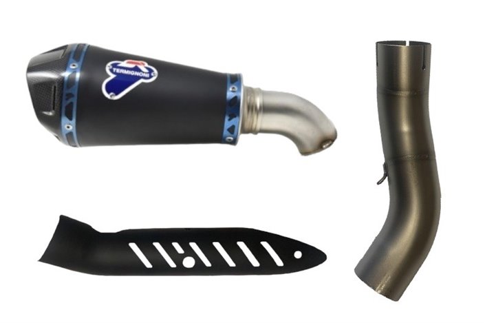 SCARICO TERMINALE SLIP ON CONICAL HEB BLACK TERMIGNONI K085094SO06 KAWASAKI Z 900 2017-2020 NON OMOLOGATO CARBONIO INOX