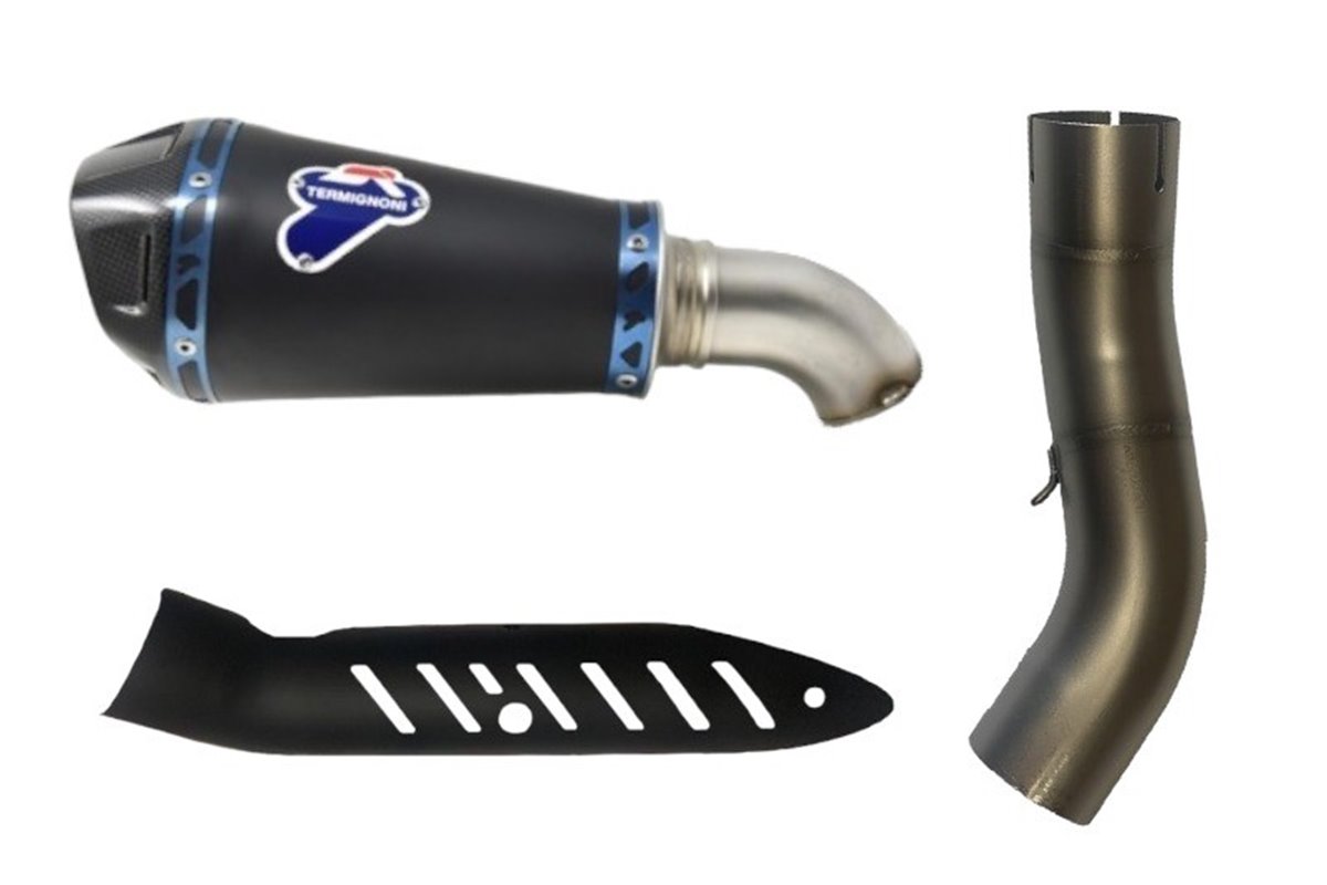 SCARICO TERMINALE SLIP ON CONICAL HEB BLACK TERMIGNONI K085094SO06 KAWASAKI Z 900 2017-2020 NON OMOLOGATO CARBONIO INOX