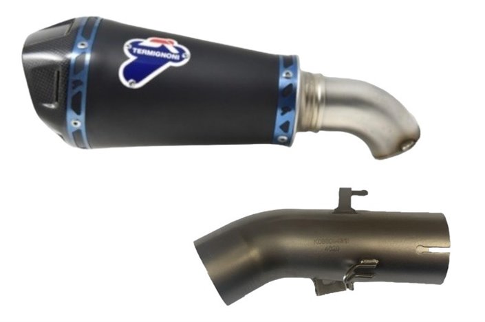 SCARICO TERMINALE SLIP ON CONICAL HEB BLACK TERMIGNONI K086094SO06 KAWASAKI Z 900 RS 2018-2020 NON OMOLOGATO CARBONIO INOX