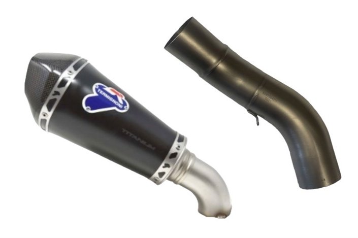 SCARICO TERMINALE SLIP ON CONICAL BLACK TERMIGNONI K087094SO09 KAWASAKI Z 900 2020-2022 NON OMOLOGATO TITANIO INOX