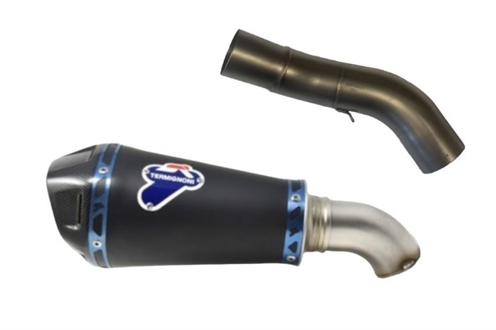 SCARICO TERMINALE SLIP ON CONICAL HEB BLACK TERMIGNONI K087094SO06 KAWASAKI Z 900 2020-2022 NON OMOLOGATO CARBONIO INOX