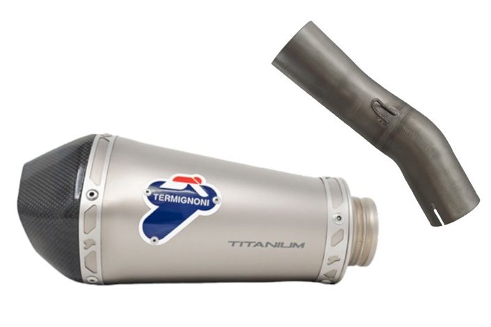 SCARICO TERMINALE SLIP ON CONICAL TERMIGNONI K089094SO01 KAWASAKI ZX 10R / RR 2020-2022 NON OMOLOGATO TITANIO
