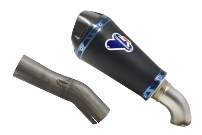 SCARICO TERMINALE SLIP ON CONICAL HEB BLACK TERMIGNONI K089094SO06 KAWASAKI ZX 10R / RR 2020-2022 NON OMOLOGATO CARBONIO INOX