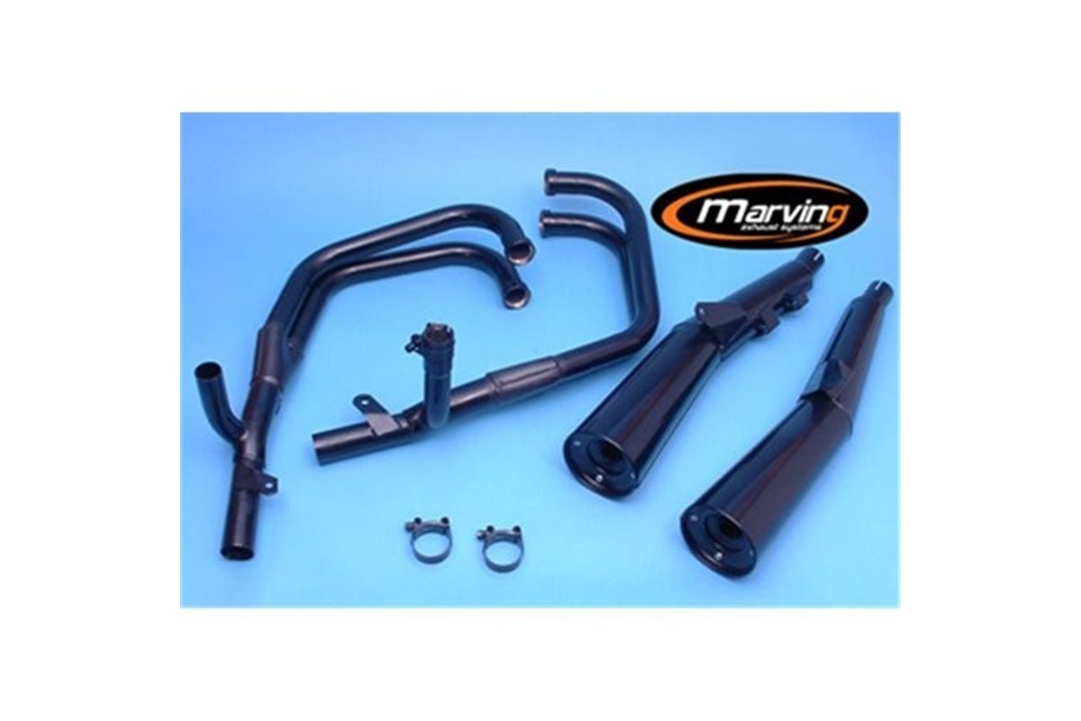 Komplettes Auspuff-Auspuffsystem Kawasaki GPZ 750 R markt