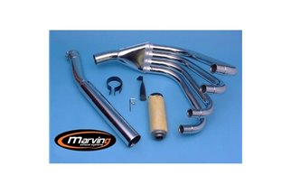 FULL EXHAUST SYSTEM 4 IN 1 CHROME MARVING KAWASAKI Z 900 1972-1975