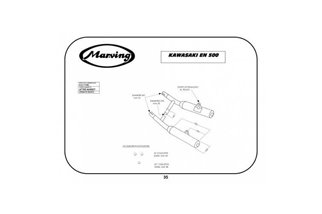 EXHAUST SILENCERS APPROVED MARVING KAWASAKI EN 500 1994-1995