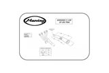 Échappement d'échappement complet Auspuff Kawasaki Z 1100 GP Uni Trak Marving
