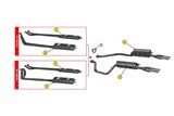 SILENZIATORE CENTRALE SX SCARICO ANSA LM0135 LAMBORGHINI 350 GT TOURING 64 66