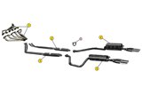 SILENCER EXHAUST TERMINAL DX ANSA LM 0227 LAMBORGHINI 400 GT 2 + 2 1966 1968
