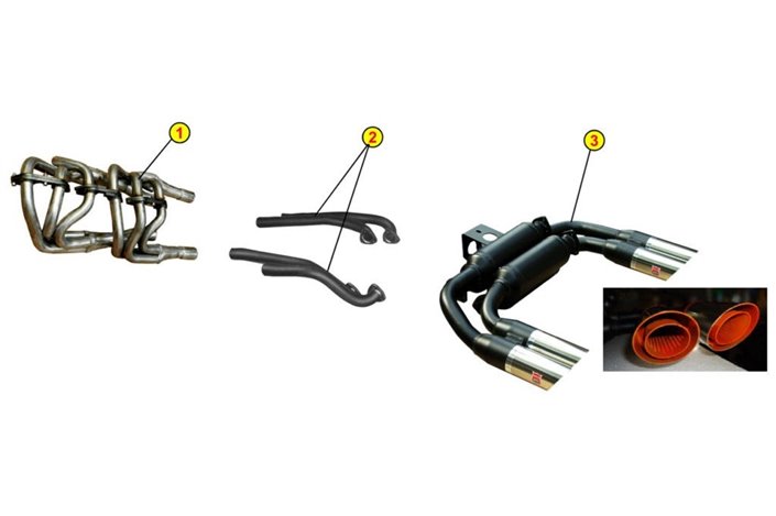 COMPLETE EXHAUST SYSTEM ANSA OEM REPLICA LAMBORGHINI COUNTACH LP 400 73 77