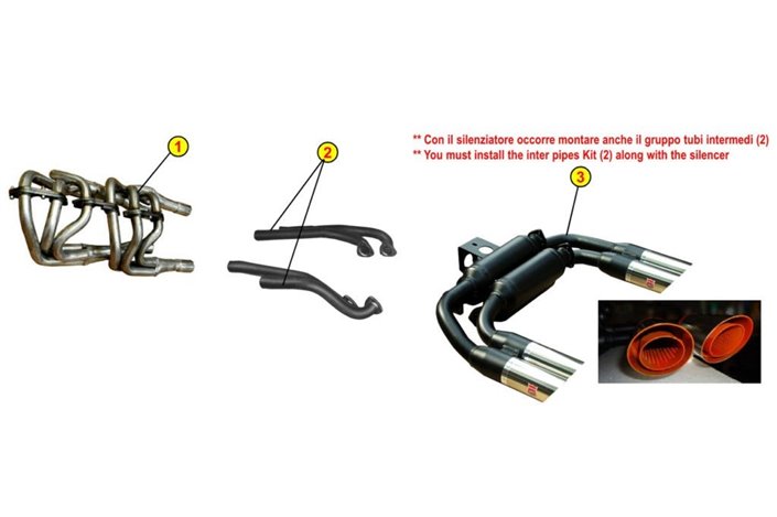 COLLETTORI DI SCARICO MANIFOLD ANSA LM 1781 LAMBORGHINI COUNTACH LP 400S 78 82
