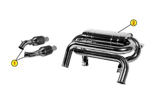 ANSA LM 4083 EXHAUST CATALYSTS FOR LAMBORGHINI MURCIELAGO 2001 2010