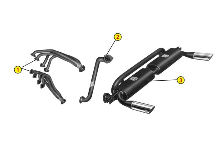 COLLETTORI DI SCARICO MANIFOLD ANSA LM 1481 LAMBORGHINI SILHOUETTE 1976 1979