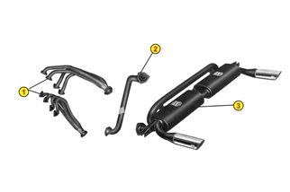 TERMINALE SCARICO SILENZIATORE ANSA LM 1427 LAMBORGHINI URRACO P300 1974 1979