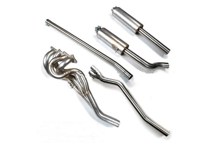 SCARICO COMPLETO COLLETTORE CENTRALE E TERMINALE PER LANCIA FULVIA ACCIAIO INOX