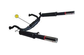 SILENCER EXHAUST TERMINAL ANSA MA 1127 MASERATI KYALAMI 1976 1983