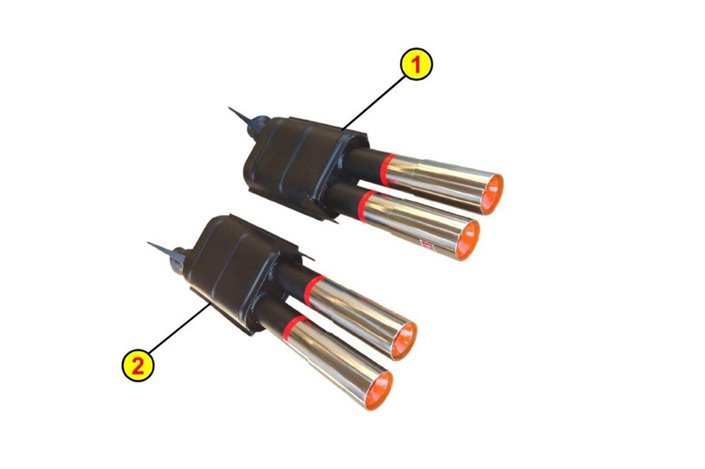 TERMINALI SCARICO SILENZIATORI ANSA MA 2227 MA 2237 MASERATI KHAMSIN 1973 1982
