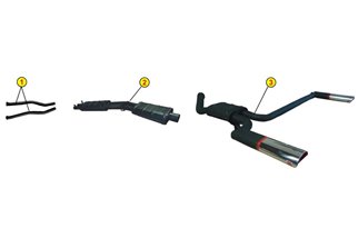 SILENZIATORE CENTRALE SCARICO ANSA MA 0625 MASERATI MEXICO 4.2 4.7 2 SERIE 70 73