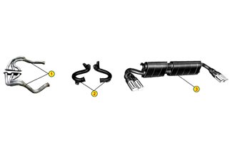 SILENCER EXHAUST TERMINAL ANSA MA 1020 MASERATI MERAK 4000 GT SS 1972 1983