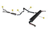 SILENZIATORE ANTERIORE ANSA MA 0293 MASERATI 4 PORTE 1 SERIE (107) 1963 1966