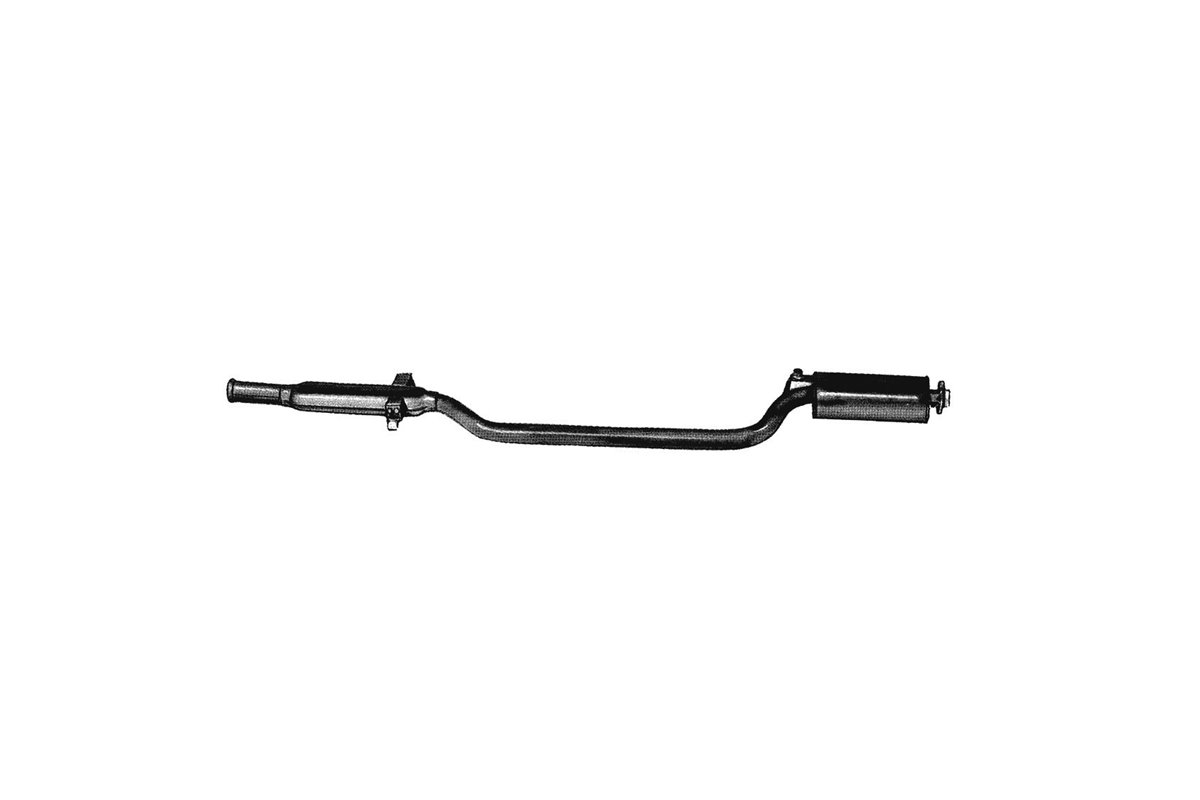 SILENZIATORE CENTRALE SCARICO DESTRO ANSA MA 1525 MASERATI 4 PORTE 330 1979 1990