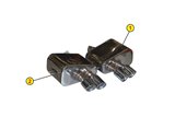 TERMINALE SCARICO SILENZIATORE SINISTRO ANSA MA 4137 MASERATI 3200 GT 1998-2002