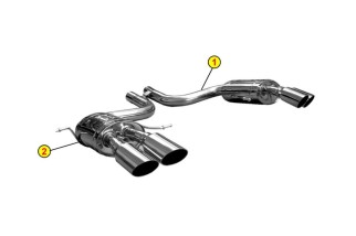 EXHAUST TERMINAL SILENCER RIGHT ANSA MA 6127 MASERATI GRANTURISMO 2007