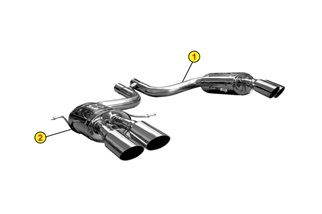 TERMINALE SCARICO SILENZIATORE SINISTRO ANSA MA 6137 MASERATI GRANTURISMO 2007
