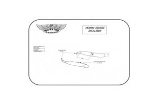TERMINALI SCARICHI SILENZIATORI MARVING MOTO MORINI 350 EXCALIBUR 1986 1993
