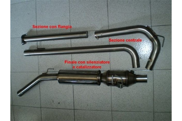 SCARICO SEZIONE FINALE CON SILENZIATORE E CATALIZZATORE PER RENAULT CLIO WILLIAMS