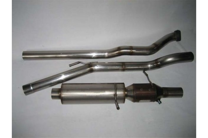 COMPLETE EXHAUST WITH CENTRAL AND FINAL FLANGE FOR RENAULT CLIO 2.0 RS IN STEEL
