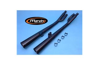 Paar Auspuffterminals Suzuki GSX 400 FWS 1980 1999 Marktieren