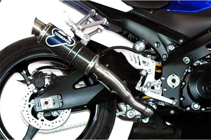 SCARICHI TERMINALI GP STYLE TERMIGNONI S058080CR SUZUKI GSX R 1000 2007-2008 OMOLOGATO CARBONIO INOX