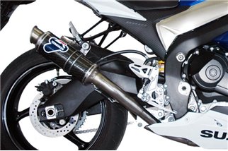 SCARICO TERMINALE SLIP ON OVAL TERMIGNONI S065080CO SUZUKI GLADIUS 2009-2015 + RACCORDO DECATALIZZATO INOX CARBONIO