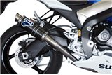 SCARICO TERMINALE SLIP ON OVAL TERMIGNONI S065080CO SUZUKI GLADIUS 2009-2015 + RACCORDO DECATALIZZATO INOX CARBONIO
