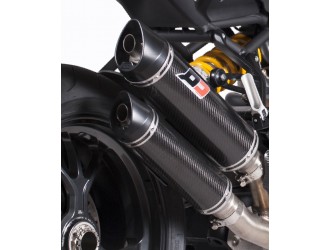 Halbvollständiger Auspuff mit Carbon-Schalldämpfer Ducati...
