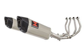 4-2 Hochleistungs-Auspuffanlage 300-mm-Sechskant-Schalldämpfer Mit Edelstahl-Carbonspitze SUZUKI GSX1300R Hayabusa 1999-2007 Bla